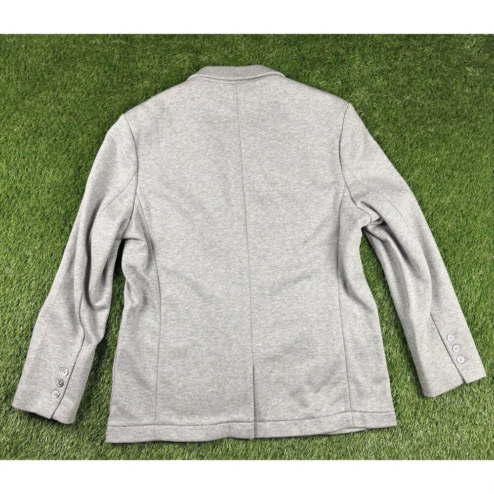 Brooks Brothers 100% Cotton Blazer Light Grey Unlined Size Large